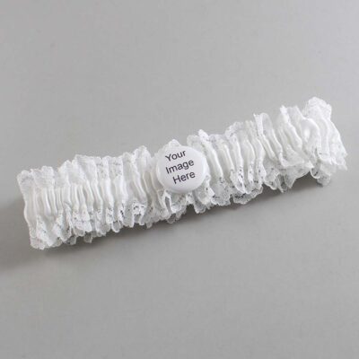 White Lace Wedding Garter / Solid White Wedding Garters / Wedding Garter / Custom Wedding Garter / Bridal Garter / Prom Garter / Linda Joyce Couture / Personalized Garter / Personalized Wedding Garter / Personalized Prom Garter