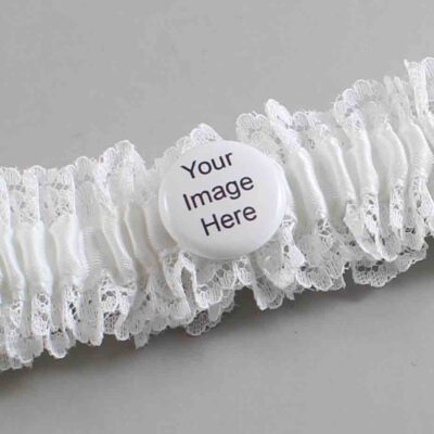 White Lace Wedding Garter / Solid White Wedding Garters / Wedding Garter / Custom Wedding Garter / Bridal Garter / Prom Garter / Linda Joyce Couture / Personalized Garter / Personalized Wedding Garter / Personalized Prom Garter