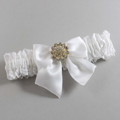 White Lace Wedding Garter / Solid White Wedding Garters / Wedding Garter / Custom Wedding Garter / Bridal Garter / Prom Garter / Linda Joyce Couture / Personalized Garter / Personalized Wedding Garter / Personalized Prom Garter