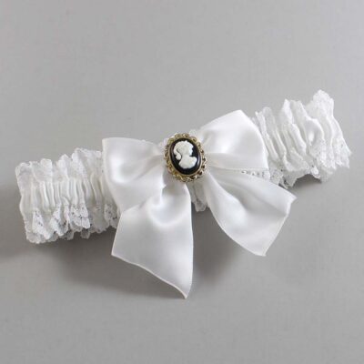White Lace Wedding Garter / Solid White Wedding Garters / Wedding Garter / Custom Wedding Garter / Bridal Garter / Prom Garter / Linda Joyce Couture / Personalized Garter / Personalized Wedding Garter / Personalized Prom Garter