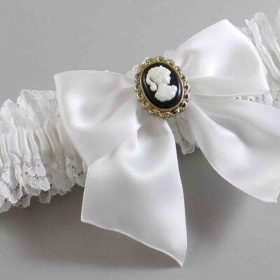 White Lace Wedding Garter / Solid White Wedding Garters / Wedding Garter / Custom Wedding Garter / Bridal Garter / Prom Garter / Linda Joyce Couture / Personalized Garter / Personalized Wedding Garter / Personalized Prom Garter