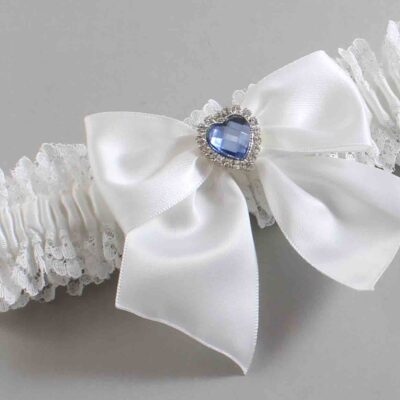 White Lace Wedding Garter / Solid White Wedding Garters / Wedding Garter / Custom Wedding Garter / Bridal Garter / Prom Garter / Linda Joyce Couture / Personalized Garter / Personalized Wedding Garter / Personalized Prom Garter