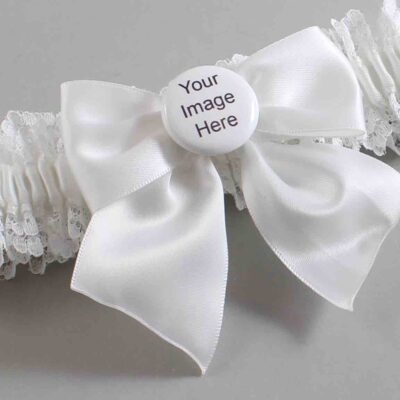 White Lace Wedding Garter / Solid White Wedding Garters / Wedding Garter / Custom Wedding Garter / Bridal Garter / Prom Garter / Linda Joyce Couture / Personalized Garter / Personalized Wedding Garter / Personalized Prom Garter