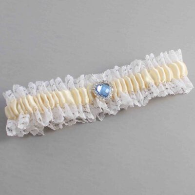 Ivory and White Lace and White Lace Wedding Garter / Ivory and White Wedding Garters / Wedding Garter / Custom Wedding Garter / Bridal Garter / Prom Garter / Linda Joyce Couture / Personalized Garter / Personalized Wedding Garter / Personalized Prom Garter