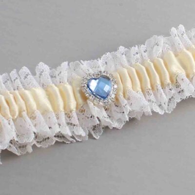Ivory and White Lace and White Lace Wedding Garter / Ivory and White Wedding Garters / Wedding Garter / Custom Wedding Garter / Bridal Garter / Prom Garter / Linda Joyce Couture / Personalized Garter / Personalized Wedding Garter / Personalized Prom Garter
