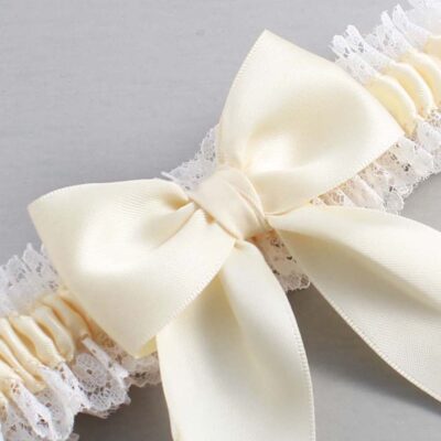 Ivory and White Lace Wedding Garter / Ivory and White Wedding Garters / Wedding Garter / Custom Wedding Garter / Bridal Garter / Prom Garter / Linda Joyce Couture / Personalized Garter / Personalized Wedding Garter / Personalized Prom Garter