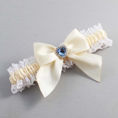 Ivory and White Lace Wedding Garter / Ivory and White Wedding Garters / Wedding Garter / Custom Wedding Garter / Bridal Garter / Prom Garter / Linda Joyce Couture / Personalized Garter / Personalized Wedding Garter / Personalized Prom Garter
