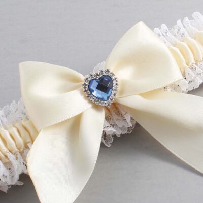 Ivory and White Lace Wedding Garter / Ivory and White Wedding Garters / Wedding Garter / Custom Wedding Garter / Bridal Garter / Prom Garter / Linda Joyce Couture / Personalized Garter / Personalized Wedding Garter / Personalized Prom Garter