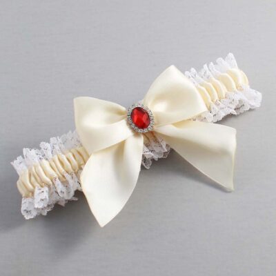 Ivory and White Lace Wedding Garter / Ivory and White Wedding Garters / Wedding Garter / Custom Wedding Garter / Bridal Garter / Prom Garter / Linda Joyce Couture / Personalized Garter / Personalized Wedding Garter / Personalized Prom Garter