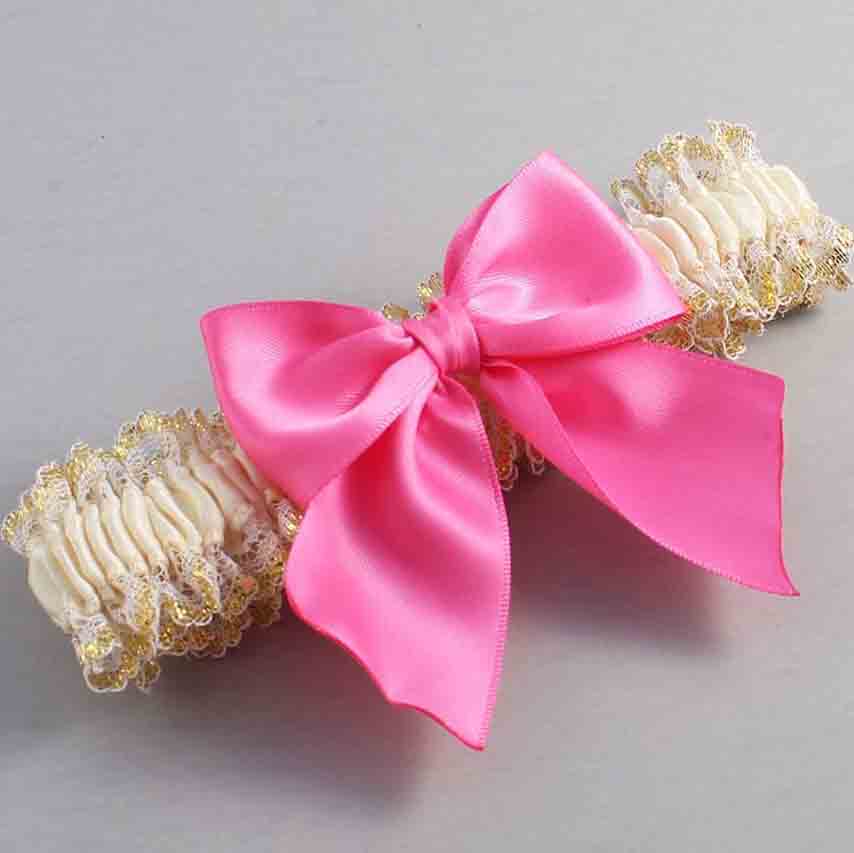 Ivory Persian Pink and White-Gold Lace Wedding Garter / Ivory and Pink Wedding Garters / Wedding Garter / Custom Wedding Garter / Bridal Garter / Prom Garter / Linda Joyce Couture / Personalized Garter / Personalized Wedding Garter / Personalized Prom Garter