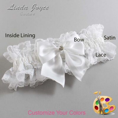 Couture Garters / Custom Wedding Garter / Customizable Wedding Garters / Personalized Wedding Garters / Pamela #11-B01-M04 / Wedding Garters / Bridal Garter / Prom Garter / Linda Joyce Couture