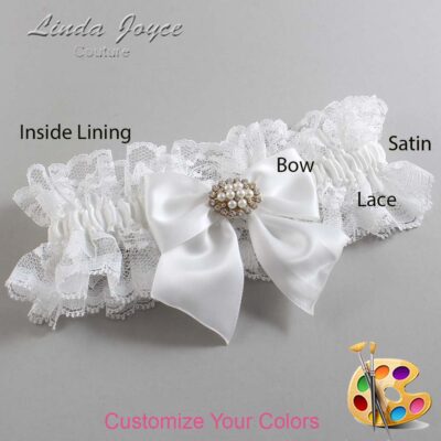 Couture Garters / Custom Wedding Garter / Customizable Wedding Garters / Personalized Wedding Garters / Cynthia #11-B01-M16 / Wedding Garters / Bridal Garter / Prom Garter / Linda Joyce Couture