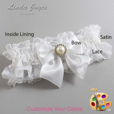 Couture Garters / Custom Wedding Garter / Customizable Wedding Garters / Personalized Wedding Garters / Paige #11-B01-M22 / Wedding Garters / Bridal Garter / Prom Garter / Linda Joyce Couture