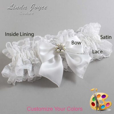 Couture Garters / Custom Wedding Garter / Customizable Wedding Garters / Personalized Wedding Garters / Naomi #11-B01-M23 / Wedding Garters / Bridal Garter / Prom Garter / Linda Joyce Couture
