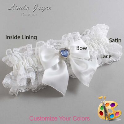 Couture Garters / Custom Wedding Garter / Customizable Wedding Garters / Personalized Wedding Garters / Kittie #11-B01-M25 / Wedding Garters / Bridal Garter / Prom Garter / Linda Joyce Couture