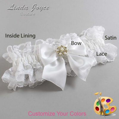 Couture Garters / Custom Wedding Garter / Customizable Wedding Garters / Personalized Wedding Garters / Larissa #11-B01-M27 / Wedding Garters / Bridal Garter / Prom Garter / Linda Joyce Couture