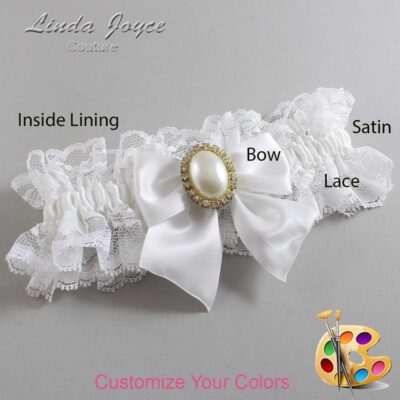 Couture Garters / Custom Wedding Garter / Customizable Wedding Garters / Personalized Wedding Garters / Maggie #11-B01-M29 / Wedding Garters / Bridal Garter / Prom Garter / Linda Joyce Couture