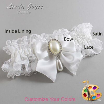 Couture Garters / Custom Wedding Garter / Customizable Wedding Garters / Personalized Wedding Garters / Michaela #11-B01-M35 / Wedding Garters / Bridal Garter / Prom Garter / Linda Joyce Couture