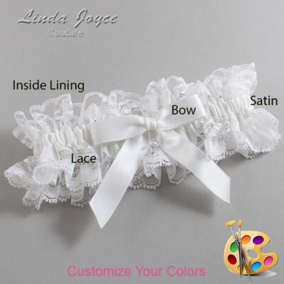 Couture Garters / Custom Wedding Garter / Customizable Wedding Garters / Personalized Wedding Garters / Paulette #11-B03-00 / Wedding Garters / Bridal Garter / Prom Garter / Linda Joyce Couture