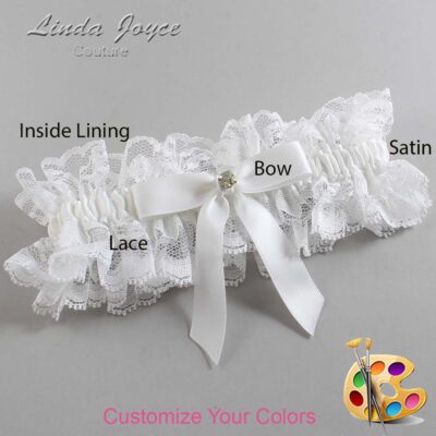 Couture Garters / Custom Wedding Garter / Customizable Wedding Garters / Personalized Wedding Garters / Jana #11-B03-M03 / Wedding Garters / Bridal Garter / Prom Garter / Linda Joyce Couture