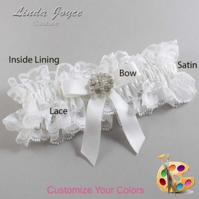 Couture Garters / Custom Wedding Garter / Customizable Wedding Garters / Personalized Wedding Garters / Alicia #11-B03-M11 / Wedding Garters / Bridal Garter / Prom Garter / Linda Joyce Couture