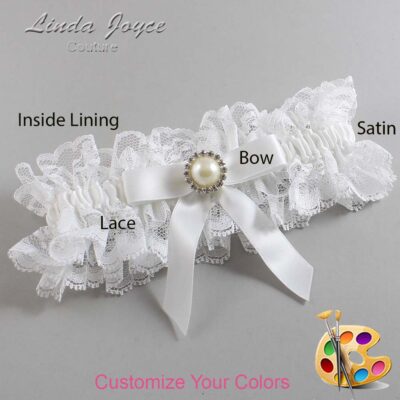 Couture Garters / Custom Wedding Garter / Customizable Wedding Garters / Personalized Wedding Garters / Doreen #11-B03-M22 / Wedding Garters / Bridal Garter / Prom Garter / Linda Joyce Couture
