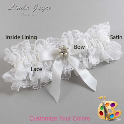 Couture Garters / Custom Wedding Garter / Customizable Wedding Garters / Personalized Wedding Garters / Kayla #11-B03-M23 / Wedding Garters / Bridal Garter / Prom Garter / Linda Joyce Couture