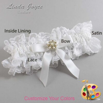 Couture Garters / Custom Wedding Garter / Customizable Wedding Garters / Personalized Wedding Garters / Carolee #11-B03-M27 / Wedding Garters / Bridal Garter / Prom Garter / Linda Joyce Couture