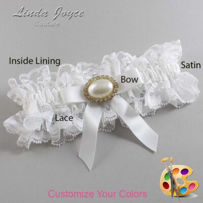 Couture Garters / Custom Wedding Garter / Customizable Wedding Garters / Personalized Wedding Garters / Eva #11-B03-M28 / Wedding Garters / Bridal Garter / Prom Garter / Linda Joyce Couture