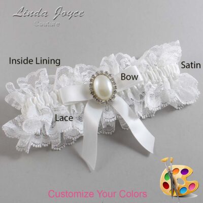 Couture Garters / Custom Wedding Garter / Customizable Wedding Garters / Personalized Wedding Garters / Harmony #11-B03-M31 / Wedding Garters / Bridal Garter / Prom Garter / Linda Joyce Couture