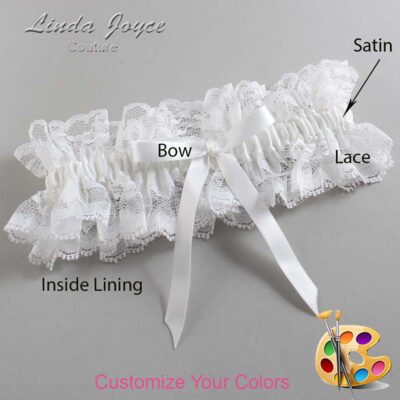 Couture Garters / Custom Wedding Garter / Customizable Wedding Garters / Personalized Wedding Garters / Alberta #11-B04-00 / Wedding Garters / Bridal Garter / Prom Garter / Linda Joyce Couture