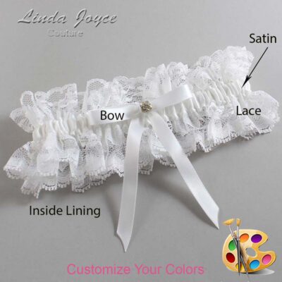Couture Garters / Custom Wedding Garter / Customizable Wedding Garters / Personalized Wedding Garters / Bridie #11-B04-M03 / Wedding Garters / Bridal Garter / Prom Garter / Linda Joyce Couture