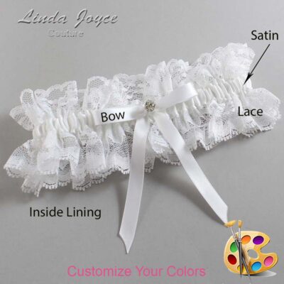 Couture Garters / Custom Wedding Garter / Customizable Wedding Garters / Personalized Wedding Garters / Bridie #11-B04-M04 / Wedding Garters / Bridal Garter / Prom Garter / Linda Joyce Couture