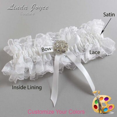 Couture Garters / Custom Wedding Garter / Customizable Wedding Garters / Personalized Wedding Garters / Buffy #11-B04-M11 / Wedding Garters / Bridal Garter / Prom Garter / Linda Joyce Couture