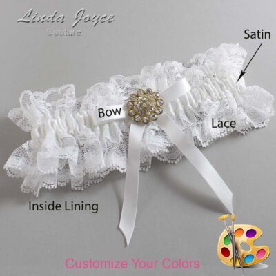 Couture Garters / Custom Wedding Garter / Customizable Wedding Garters / Personalized Wedding Garters / Candi #11-B04-M12 / Wedding Garters / Bridal Garter / Prom Garter / Linda Joyce Couture