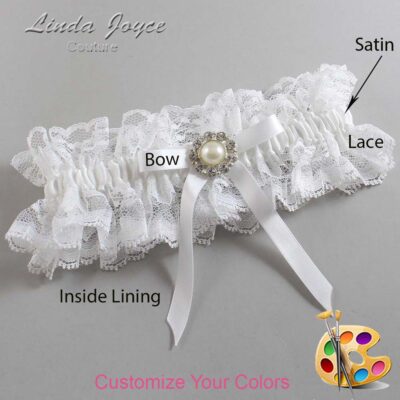 Couture Garters / Custom Wedding Garter / Customizable Wedding Garters / Personalized Wedding Garters / Diana #11-B04-M24 / Wedding Garters / Bridal Garter / Prom Garter / Linda Joyce Couture