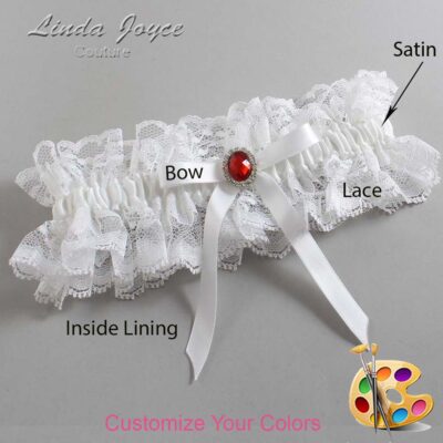 Couture Garters / Custom Wedding Garter / Customizable Wedding Garters / Personalized Wedding Garters / Dottie #11-B04-M26 / Wedding Garters / Bridal Garter / Prom Garter / Linda Joyce Couture