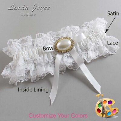 Couture Garters / Custom Wedding Garter / Customizable Wedding Garters / Personalized Wedding Garters / Eliza #11-B04-M28 / Wedding Garters / Bridal Garter / Prom Garter / Linda Joyce Couture