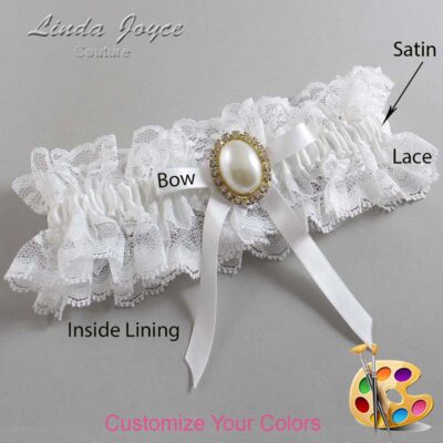 Couture Garters / Custom Wedding Garter / Customizable Wedding Garters / Personalized Wedding Garters / Erin #11-B04-M29 / Wedding Garters / Bridal Garter / Prom Garter / Linda Joyce Couture