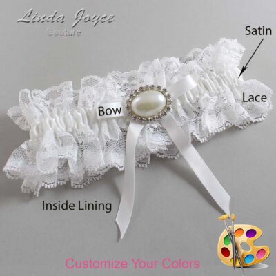 Couture Garters / Custom Wedding Garter / Customizable Wedding Garters / Personalized Wedding Garters / Eliza #11-B04-M30 / Wedding Garters / Bridal Garter / Prom Garter / Linda Joyce Couture