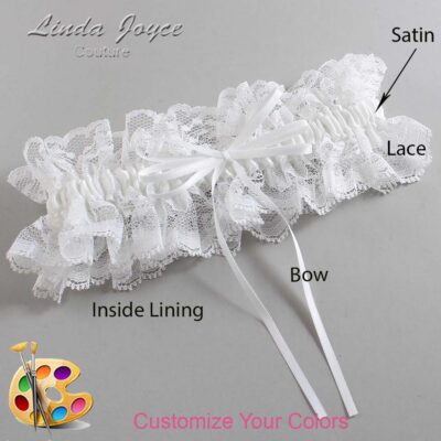 Couture Garters / Custom Wedding Garter / Customizable Wedding Garters / Personalized Wedding Garters / Madie #11-B10-00 / Wedding Garters / Bridal Garter / Prom Garter / Linda Joyce Couture