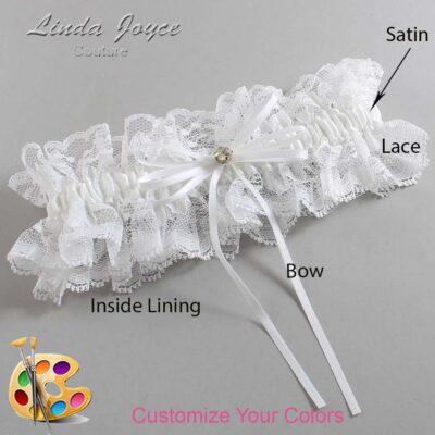 Couture Garters / Custom Wedding Garter / Customizable Wedding Garters / Personalized Wedding Garters / Loise #11-B10-M03 / Wedding Garters / Bridal Garter / Prom Garter / Linda Joyce Couture