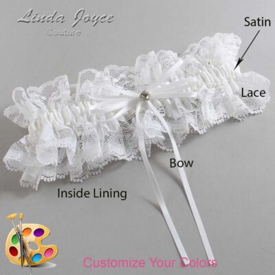Couture Garters / Custom Wedding Garter / Customizable Wedding Garters / Personalized Wedding Garters / Loise #11-B10-M04 / Wedding Garters / Bridal Garter / Prom Garter / Linda Joyce Couture