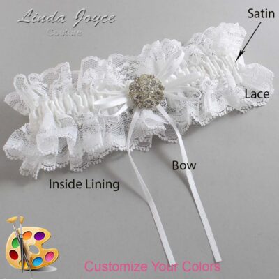 Couture Garters / Custom Wedding Garter / Customizable Wedding Garters / Personalized Wedding Garters / Amber #11-B10-M11 / Wedding Garters / Bridal Garter / Prom Garter / Linda Joyce Couture
