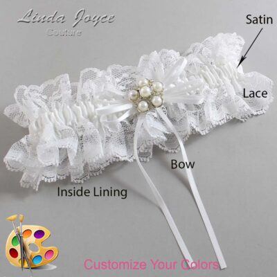 Couture Garters / Custom Wedding Garter / Customizable Wedding Garters / Personalized Wedding Garters / Darci #11-B10-M13 / Wedding Garters / Bridal Garter / Prom Garter / Linda Joyce Couture