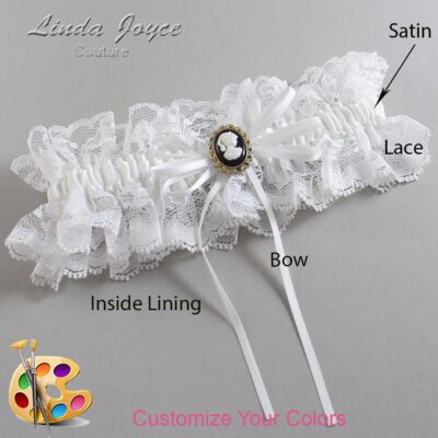 Couture Garters / Custom Wedding Garter / Customizable Wedding Garters / Personalized Wedding Garters / Hazel #11-B10-M15 / Wedding Garters / Bridal Garter / Prom Garter / Linda Joyce Couture