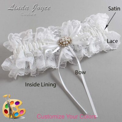 Couture Garters / Custom Wedding Garter / Customizable Wedding Garters / Personalized Wedding Garters / Belinda #11-B10-M16 / Wedding Garters / Bridal Garter / Prom Garter / Linda Joyce Couture