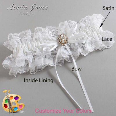 Couture Garters / Custom Wedding Garter / Customizable Wedding Garters / Personalized Wedding Garters / Gwen #11-B10-M17 / Wedding Garters / Bridal Garter / Prom Garter / Linda Joyce Couture