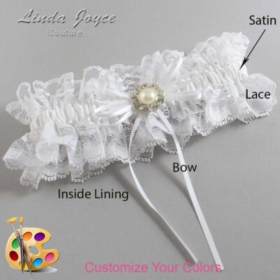 Couture Garters / Custom Wedding Garter / Customizable Wedding Garters / Personalized Wedding Garters / Irene #11-B10-M24 / Wedding Garters / Bridal Garter / Prom Garter / Linda Joyce Couture