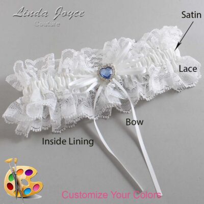 Couture Garters / Custom Wedding Garter / Customizable Wedding Garters / Personalized Wedding Garters / Jill #11-B10-M25 / Wedding Garters / Bridal Garter / Prom Garter / Linda Joyce Couture